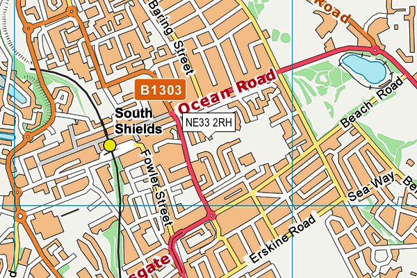 NE33 2RH map - OS VectorMap District (Ordnance Survey)