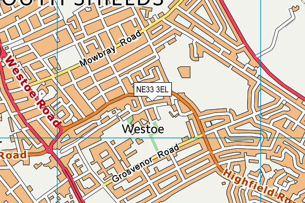 NE33 3EL map - OS VectorMap District (Ordnance Survey)