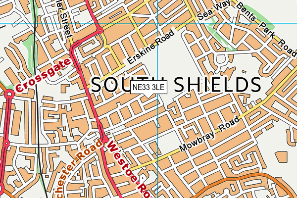 NE33 3LE map - OS VectorMap District (Ordnance Survey)