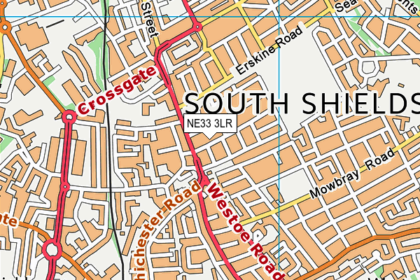 NE33 3LR map - OS VectorMap District (Ordnance Survey)