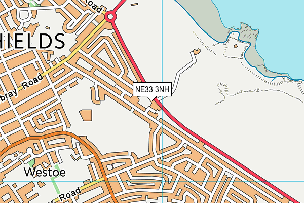 NE33 3NH map - OS VectorMap District (Ordnance Survey)