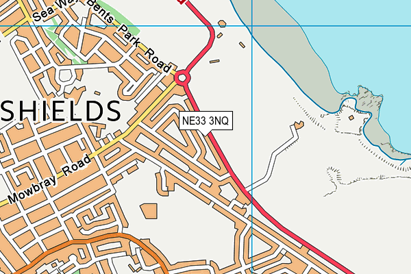 NE33 3NQ map - OS VectorMap District (Ordnance Survey)