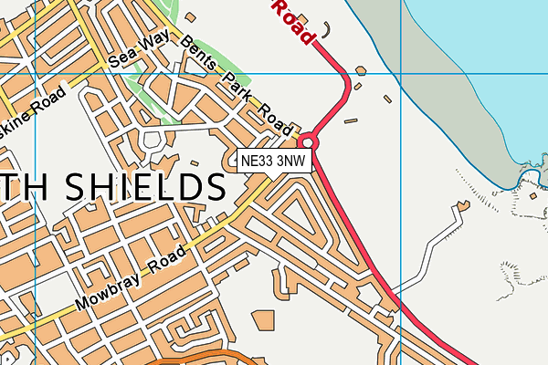 NE33 3NW map - OS VectorMap District (Ordnance Survey)