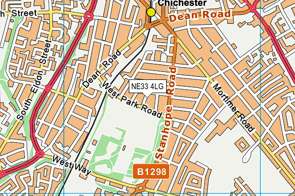 NE33 4LG map - OS VectorMap District (Ordnance Survey)