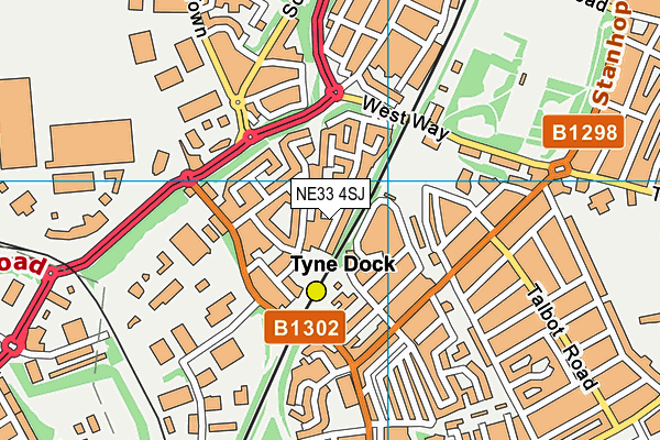 NE33 4SJ map - OS VectorMap District (Ordnance Survey)