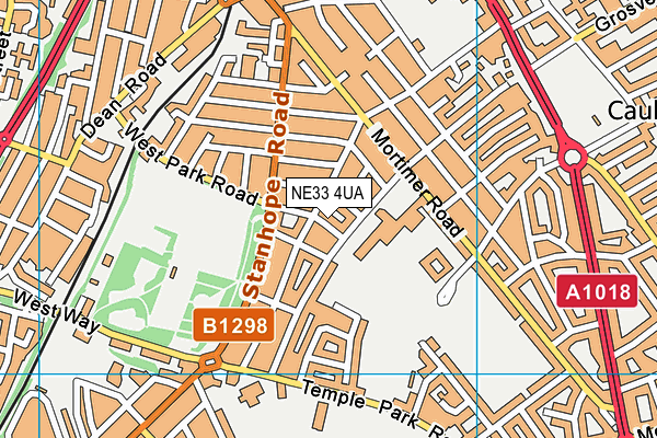 NE33 4UA map - OS VectorMap District (Ordnance Survey)