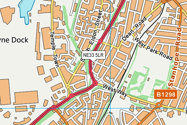 NE33 5LR map - OS VectorMap District (Ordnance Survey)