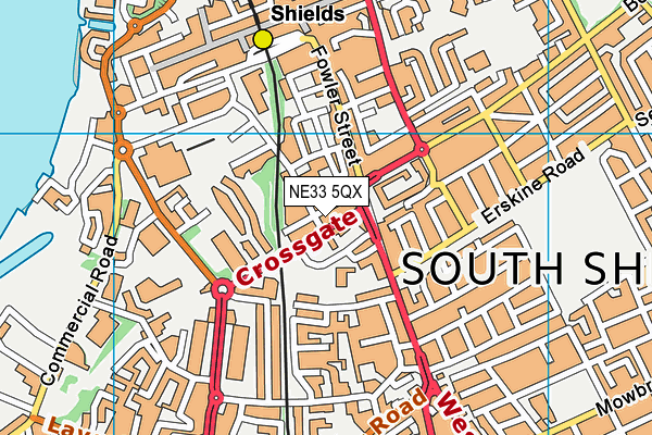 The Gym Group (South Shields) map (NE33 5QX) - OS VectorMap District (Ordnance Survey)