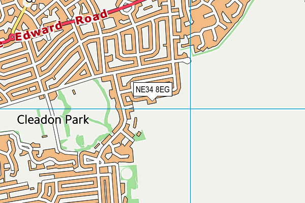 South Shields Golf Club Ltd map (NE34 8EG) - OS VectorMap District (Ordnance Survey)
