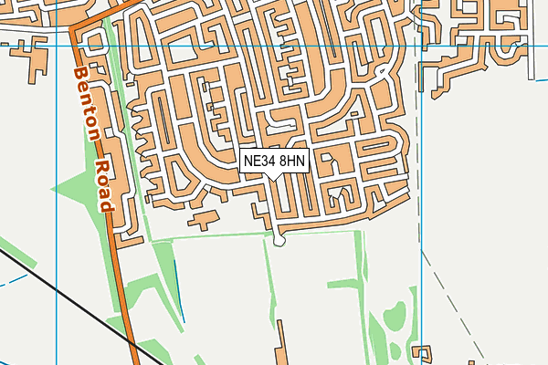 NE34 8HN map - OS VectorMap District (Ordnance Survey)