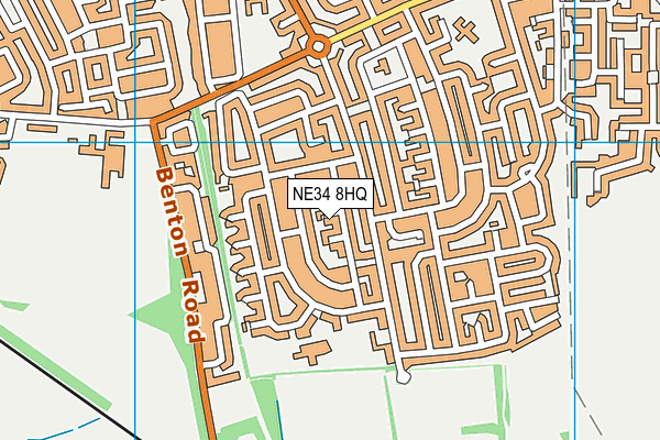 NE34 8HQ map - OS VectorMap District (Ordnance Survey)