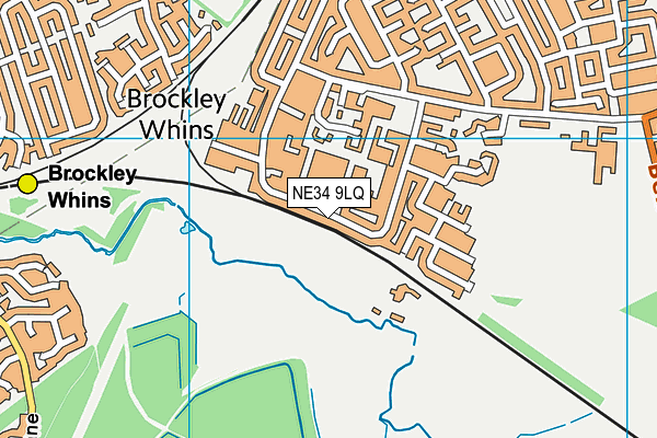 NE34 9LQ map - OS VectorMap District (Ordnance Survey)