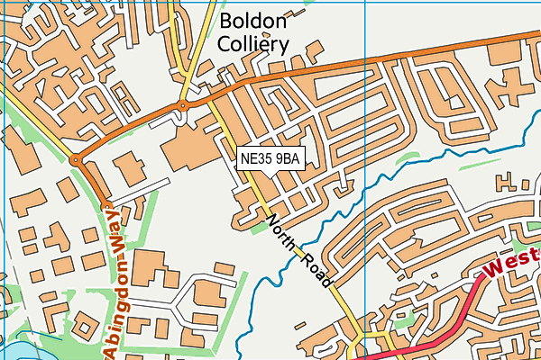 NE35 9BA map - OS VectorMap District (Ordnance Survey)