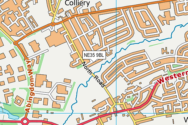 NE35 9BL map - OS VectorMap District (Ordnance Survey)