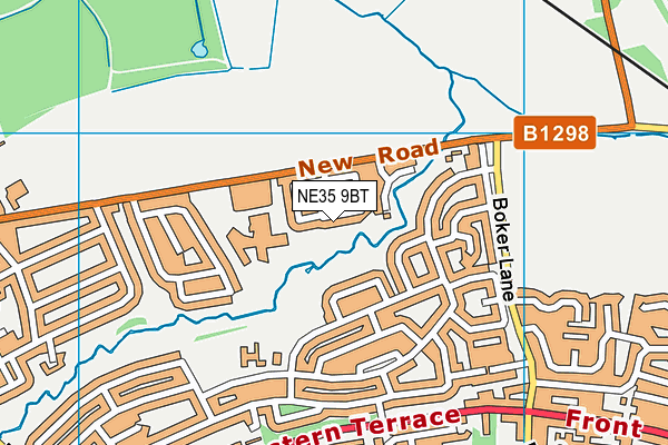 NE35 9BT map - OS VectorMap District (Ordnance Survey)