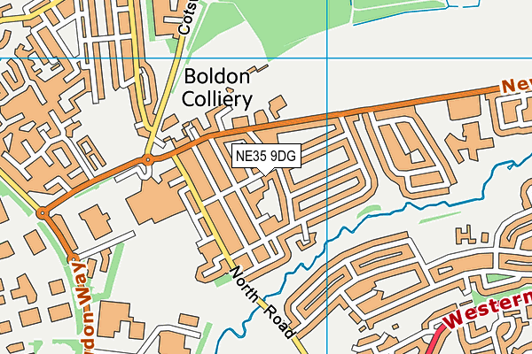 Boldon Nursery School map (NE35 9DG) - OS VectorMap District (Ordnance Survey)