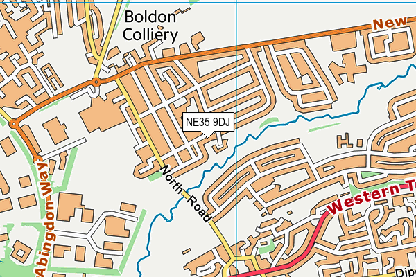 NE35 9DJ map - OS VectorMap District (Ordnance Survey)