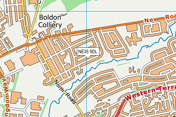 NE35 9DL map - OS VectorMap District (Ordnance Survey)