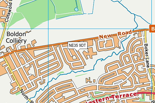 NE35 9DT map - OS VectorMap District (Ordnance Survey)