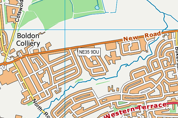 NE35 9DU map - OS VectorMap District (Ordnance Survey)