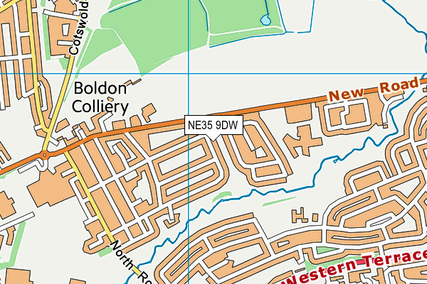 NE35 9DW map - OS VectorMap District (Ordnance Survey)