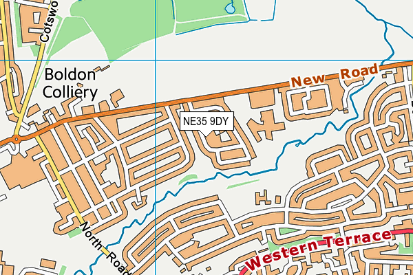 NE35 9DY map - OS VectorMap District (Ordnance Survey)