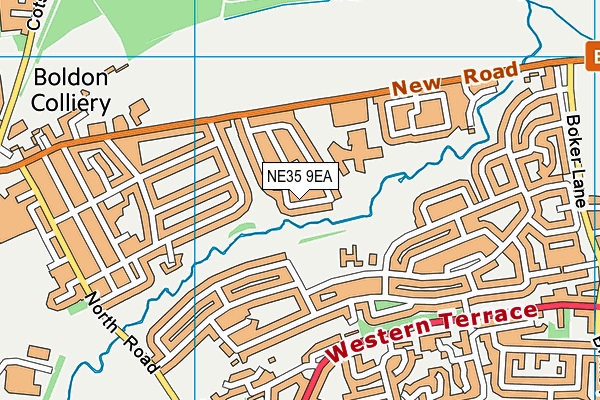 NE35 9EA map - OS VectorMap District (Ordnance Survey)