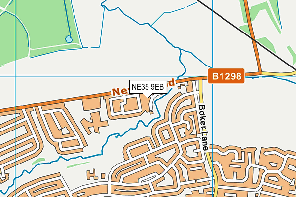 NE35 9EB map - OS VectorMap District (Ordnance Survey)