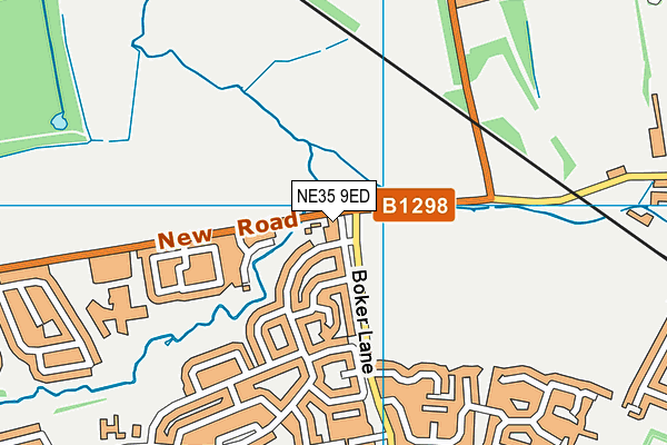 NE35 9ED map - OS VectorMap District (Ordnance Survey)