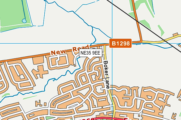 NE35 9EE map - OS VectorMap District (Ordnance Survey)