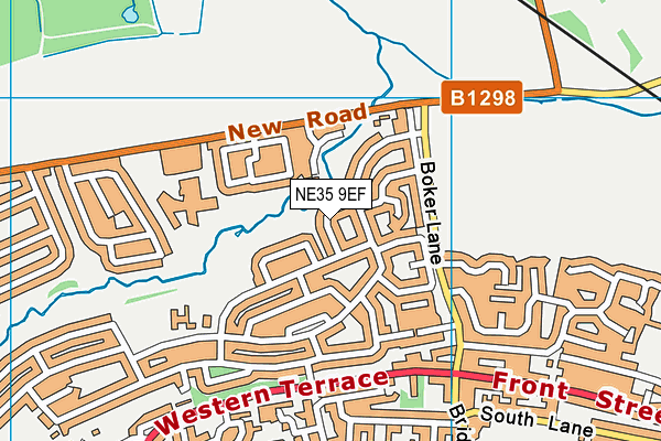 NE35 9EF map - OS VectorMap District (Ordnance Survey)