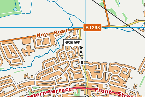 NE35 9EP map - OS VectorMap District (Ordnance Survey)