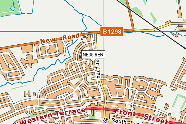 NE35 9ER map - OS VectorMap District (Ordnance Survey)