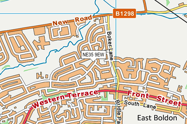 NE35 9EW map - OS VectorMap District (Ordnance Survey)