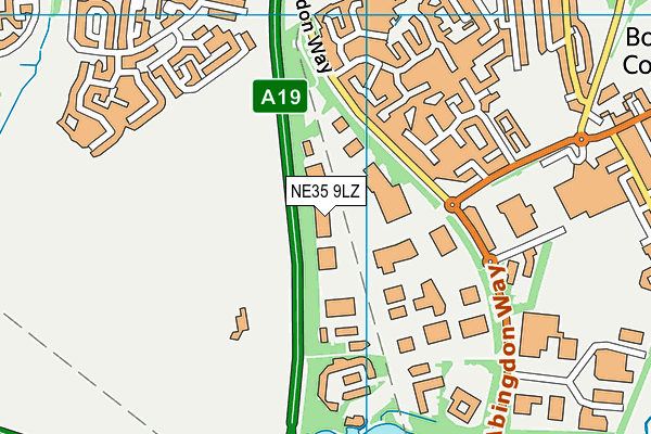 NE35 9LZ map - OS VectorMap District (Ordnance Survey)