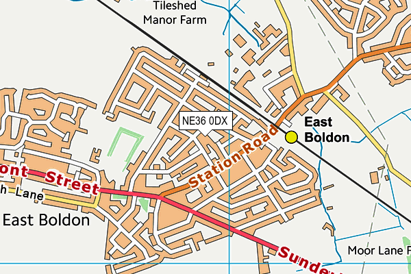 Map of BOLDON ELECTRICAL INSTALLATION COMPANY LIMITED at district scale