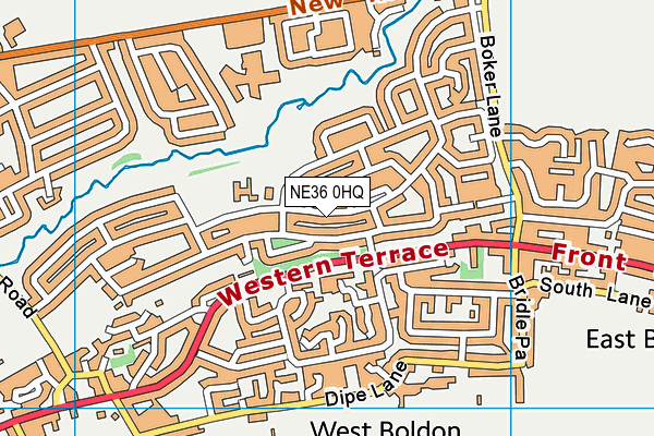 NE36 0HQ map - OS VectorMap District (Ordnance Survey)