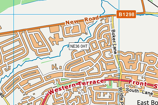 NE36 0HT map - OS VectorMap District (Ordnance Survey)