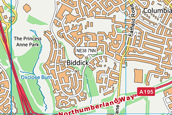 Map of BIDDICK ESTATES LIMITED at district scale