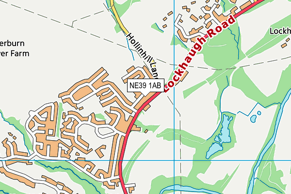 NE39 1AB map - OS VectorMap District (Ordnance Survey)