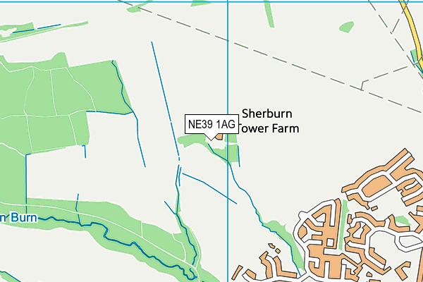 NE39 1AG map - OS VectorMap District (Ordnance Survey)
