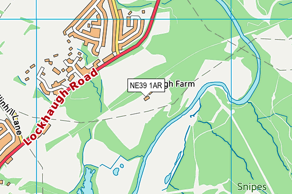 NE39 1AR map - OS VectorMap District (Ordnance Survey)