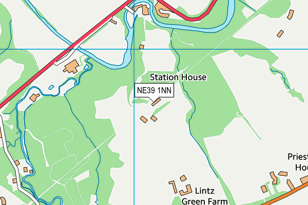 NE39 1NN map - OS VectorMap District (Ordnance Survey)