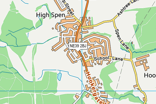 NE39 2BJ map - OS VectorMap District (Ordnance Survey)