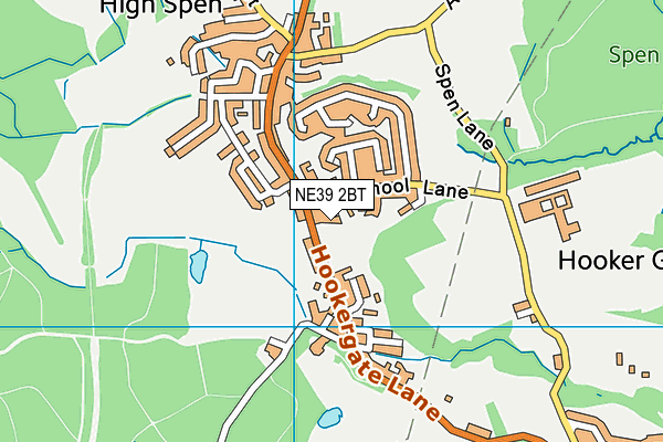 NE39 2BT map - OS VectorMap District (Ordnance Survey)