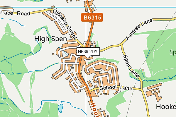 NE39 2DY map - OS VectorMap District (Ordnance Survey)
