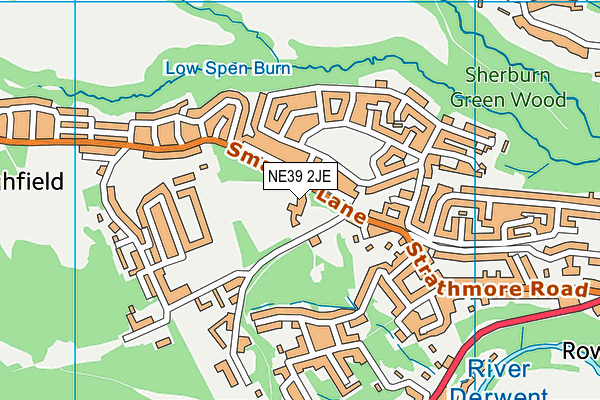Highfield Community Primary School map (NE39 2JE) - OS VectorMap District (Ordnance Survey)