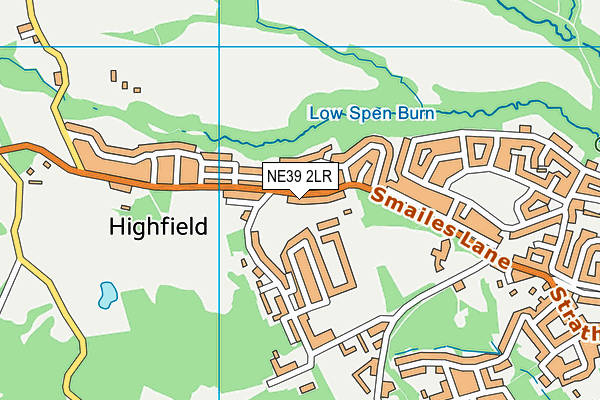 NE39 2LR map - OS VectorMap District (Ordnance Survey)