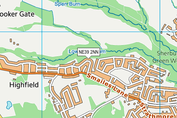 NE39 2NN map - OS VectorMap District (Ordnance Survey)