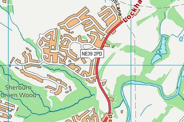 NE39 2PD map - OS VectorMap District (Ordnance Survey)